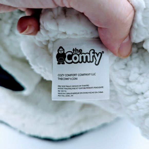 The Comfy Hooded Wearable Blanket Hoodie Pullover Sweatshirt Black New In Bag - Picture 4 of 6